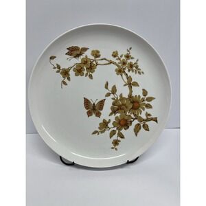 Vintage Kaiser W Germany Madeleine Gold Butterfly Plate 10.5" Porcelain